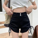 サイドシャーリングリボンデニムショートパンツ | me Jane | 詳細画像11