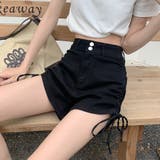 サイドシャーリングリボンデニムショートパンツ | me Jane | 詳細画像7