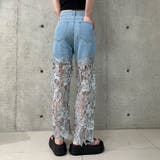 レース切替デニムパンツ | me Jane | 詳細画像11 