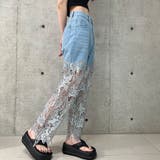 レース切替デニムパンツ | me Jane | 詳細画像8 