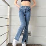 3つボタンハイウエストフレアパンツ | me Jane | 詳細画像12