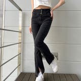 3つボタンハイウエストフレアパンツ | me Jane | 詳細画像4