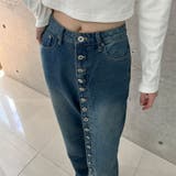 ボタンデザインデニムストレートパンツ | me Jane | 詳細画像6