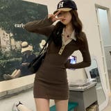 配色襟ポロミニワンピース | me Jane | 詳細画像15