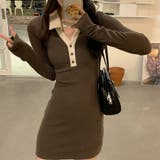 配色襟ポロミニワンピース | me Jane | 詳細画像2