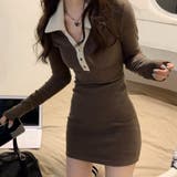 配色襟ポロミニワンピース | me Jane | 詳細画像18