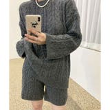 ケーブルニット×ショートパンツ2点セット | me Jane | 詳細画像7