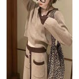 配色ニットトップス×ロングスカート 2点セット | me Jane | 詳細画像14