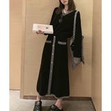 配色ニットトップス×ロングスカート 2点セット | me Jane | 詳細画像20