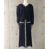 配色ニットトップス×ロングスカート 2点セット | me Jane | 詳細画像25