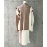 配色ニットトップス×スカート 2点セット | me Jane | 詳細画像7 