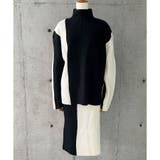 配色ニットトップス×スカート 2点セット | me Jane | 詳細画像8 