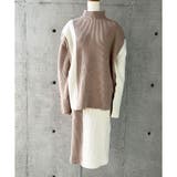 配色ニットトップス×スカート 2点セット | me Jane | 詳細画像6 