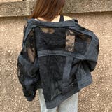 【新色追加!!】レース×デニム切替Gジャン | me Jane | 詳細画像50