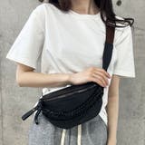 ブラック | クロコ型押しチェーンボディバッグ | me Jane