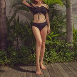 フロントレースアップシャーリングオフショル水着 | me Jane | 詳細画像2