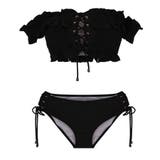 フロントレースアップシャーリングオフショル水着 | me Jane | 詳細画像4