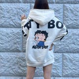BETTYBOOPバックロゴプリント裏起毛プルパーカー | me Jane | 詳細画像12