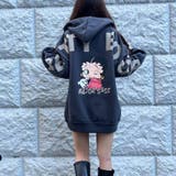 BETTYBOOPバックロゴプリント裏起毛プルパーカー | me Jane | 詳細画像2
