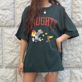 モスグリーン | トム&ジェリープリントTシャツ | me Jane