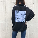 ブラック | グラフィックロゴサイドラインジャージ | me Jane