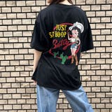 ブラック | BETTY BOOPバックビックプリントTシャツ 春 | me Jane