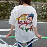 オフホワイト | BETTY BOOPバックビックプリントTシャツ 春 | me Jane