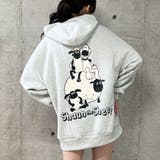 ひつじのショーン裏起毛オーバーサイズプルパーカー | me Jane | 詳細画像24 
