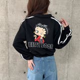 ブラック | BETTY BOOPショート丈バックプリントジャージ | me Jane