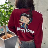 ワインレッド | BETTY BOOPショート丈バックプリントジャージ | me Jane