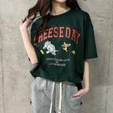 グリーン | TOM&JERRYオーバーサイズTシャツ | me Jane