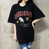 ブラック | TOM&JERRYオーバーサイズTシャツ | me Jane