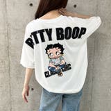 オフホワイト | クルードルマンチュニックBETTY BOOPビックTシャツ | me Jane