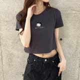 チャコールグレー | BETTY BOOPクロップド丈Tシャツ | me Jane
