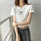 オフホワイト | BETTY BOOPクロップド丈Tシャツ | me Jane