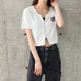 ダブルジップショート丈Tシャツ | me Jane | 詳細画像11