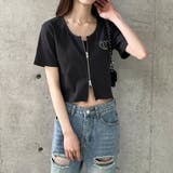ダブルジップショート丈Tシャツ | me Jane | 詳細画像20