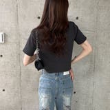 ダブルジップショート丈Tシャツ | me Jane | 詳細画像27