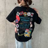 バックワッペン&プリントデザインビックTシャツ | me Jane | 詳細画像9