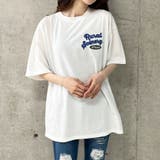 バックワッペン&プリントデザインビックTシャツ | me Jane | 詳細画像13