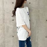 バックワッペン&プリントデザインビックTシャツ | me Jane | 詳細画像16