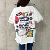 オフホワイト | バックワッペン&プリントデザインビックTシャツ | me Jane
