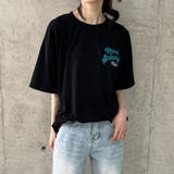 バックワッペン&プリントデザインビックTシャツ | me Jane | 詳細画像2