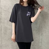 バックワッペン&プリントデザインビックTシャツ | me Jane | 詳細画像26