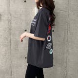 バックワッペン&プリントデザインビックTシャツ | me Jane | 詳細画像27