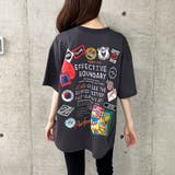 バックワッペン&プリントデザインビックTシャツ | me Jane | 詳細画像28