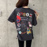 バックワッペン&プリントデザインビックTシャツ | me Jane | 詳細画像30