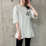 バックワッペン&プリントデザインビックTシャツ | me Jane | 詳細画像34
