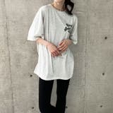 バックワッペン&プリントデザインビックTシャツ | me Jane | 詳細画像37