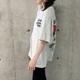 バックワッペン&プリントデザインビックTシャツ | me Jane | 詳細画像38